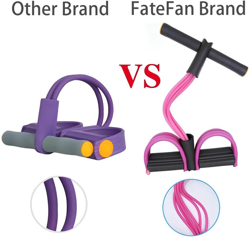 Multi-Functional 6-Tube Resistance Rope Band Pedal Puller, Foot Pedal Resistance Bands for Yoga & Outdoor Saunas & Parts，Proflex Smart Resistance System - All-In-One Muscle Builder，Pedal Exercise Band for Bodybuilding