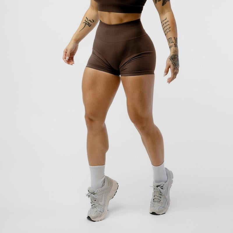 Gymreapers Halo Athletic Compression Shorts for Women - Seamless Knit Interlock Fabric for Breathability and Flexibility