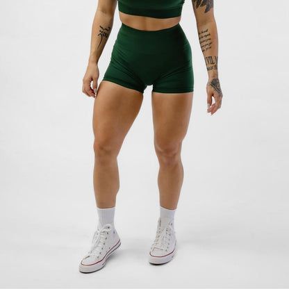 Gymreapers Halo Athletic Compression Shorts for Women - Seamless Knit Interlock Fabric for Breathability and Flexibility