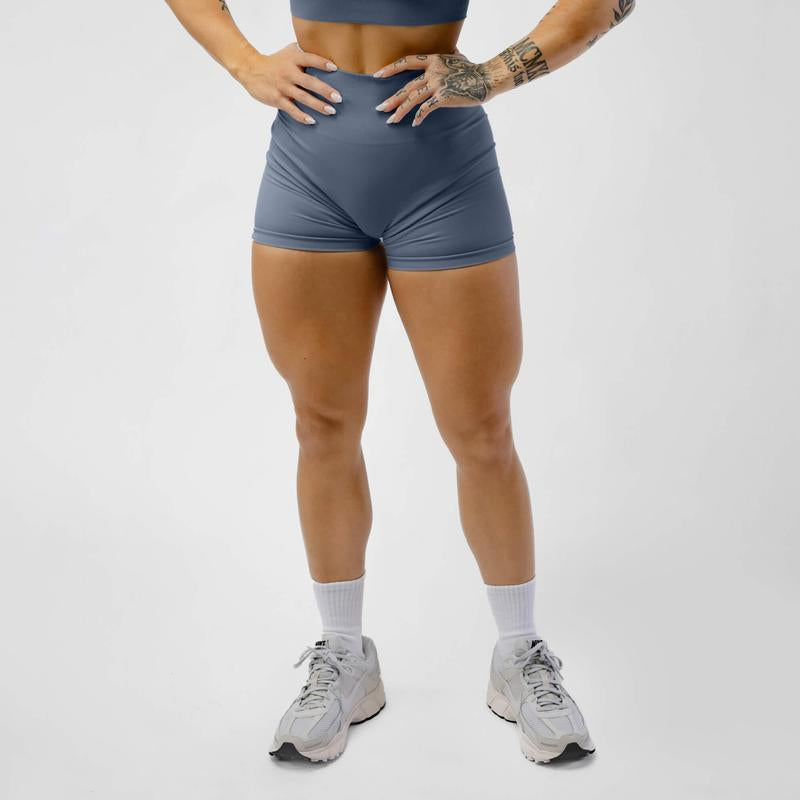 Gymreapers Halo Athletic Compression Shorts for Women - Seamless Knit Interlock Fabric for Breathability and Flexibility