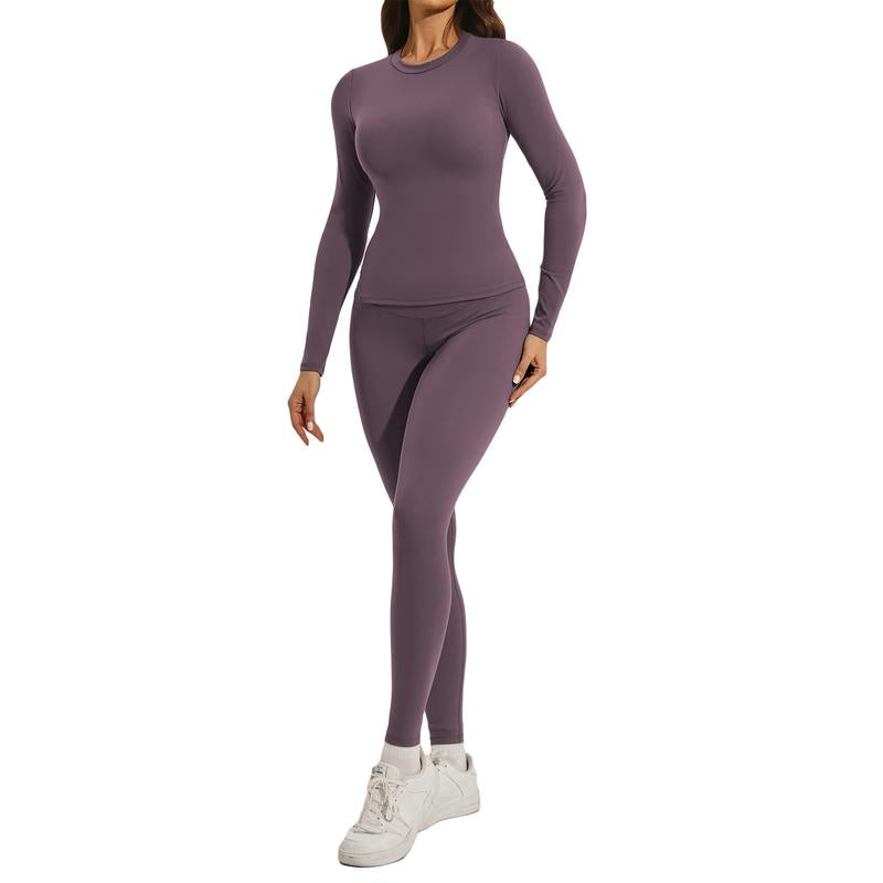 Women'S Skinny Yoga Jumpsuits Workout Ribbed Bodysuit Long Sleeve Sport Jumpsuit Solid Ladies Fall Romper Slim Fit Polyamided Spring Fall