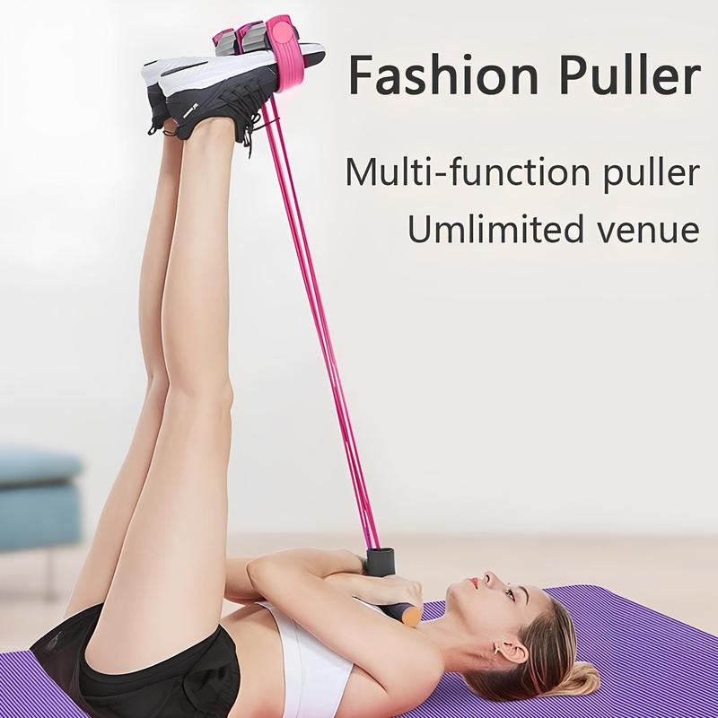 Multi-Functional 6-Tube Resistance Rope Band Pedal Puller, Foot Pedal Resistance Bands for Yoga & Outdoor Saunas & Parts，Proflex Smart Resistance System - All-In-One Muscle Builder，Pedal Exercise Band for Bodybuilding