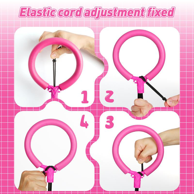 3-In-1 Skip Ball for Kids Rechargeable LED Flash Wheel with Counter Timer & Calorie Tracker Adjustable Rope Home Workout Equipment Fun Indoor & Outdoor Exercise Gift