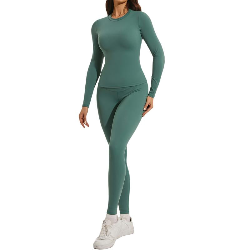 Women'S Skinny Yoga Jumpsuits Workout Ribbed Bodysuit Long Sleeve Sport Jumpsuit Solid Ladies Fall Romper Slim Fit Polyamided Spring Fall