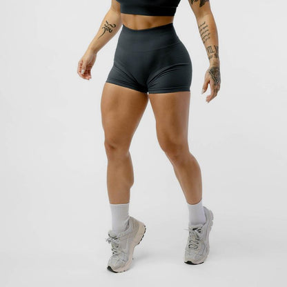 Gymreapers Halo Athletic Compression Shorts for Women - Seamless Knit Interlock Fabric for Breathability and Flexibility