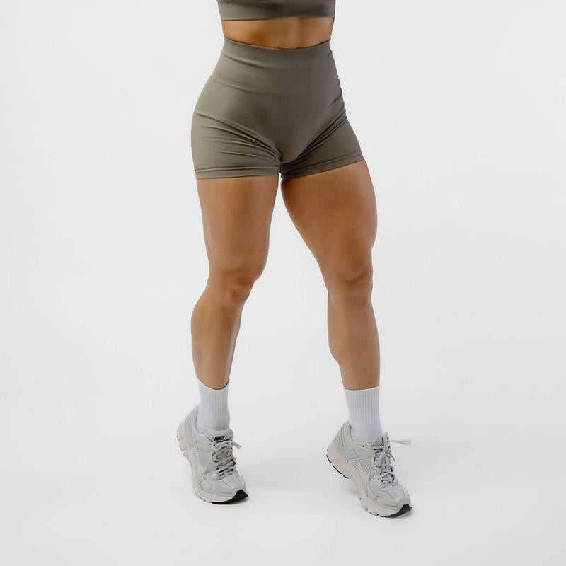 Gymreapers Halo Athletic Compression Shorts for Women - Seamless Knit Interlock Fabric for Breathability and Flexibility