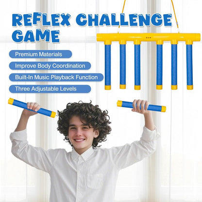 Reflective Drop Sticks Challenge Game Set, Hand-Eye Coordination Training Toy, Speed Test Game for Adults, Perfect Christmas Gift
